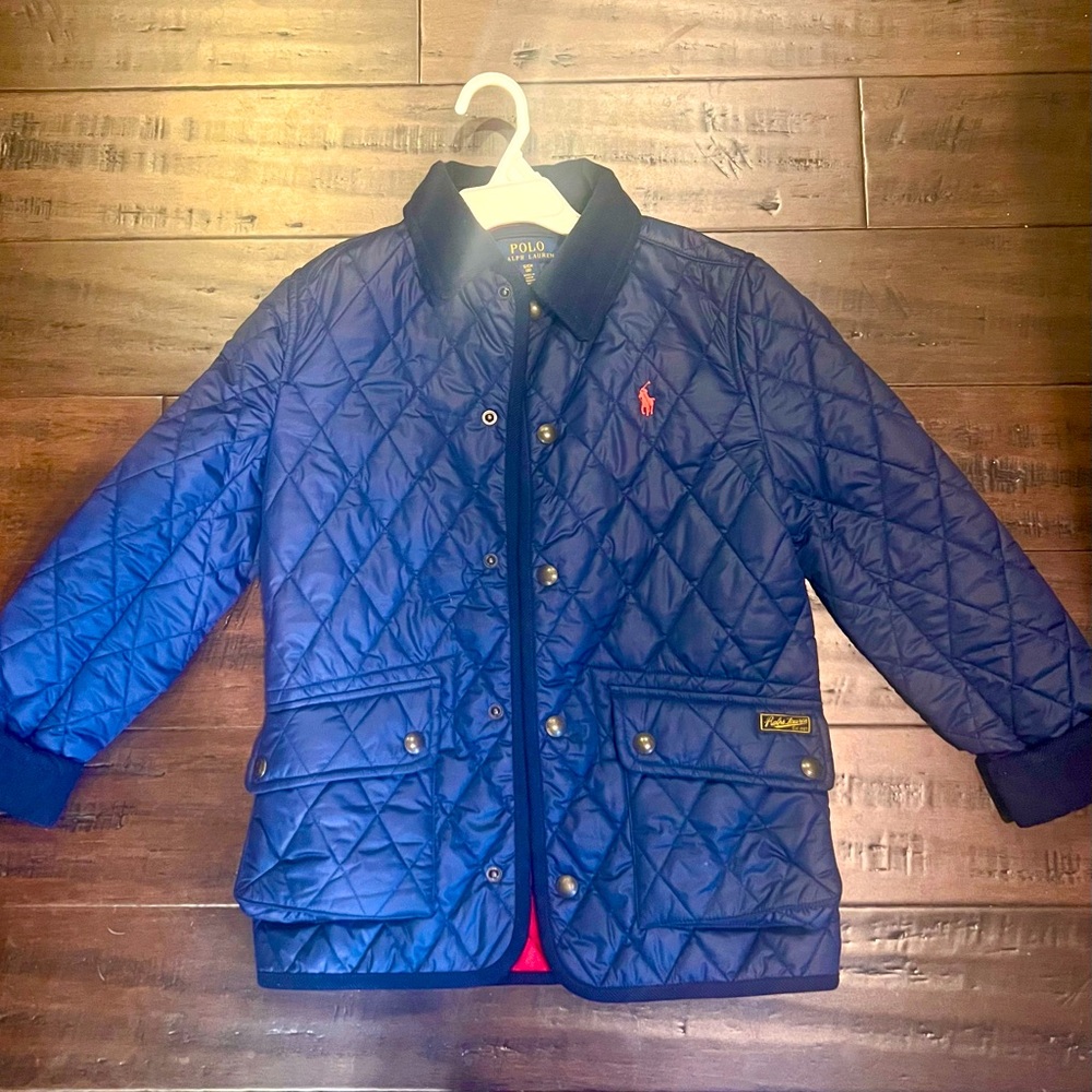 Polo Ralph Lauren Boys car coat - Navy blue -Sz 8 (small)